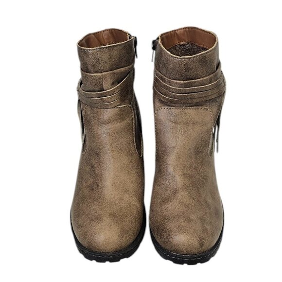 b.o.c Womens Alicudi Ankle Bootie, Zip Up, Fringe, Western, Heeled, Size 11 - Picture 3 of 9